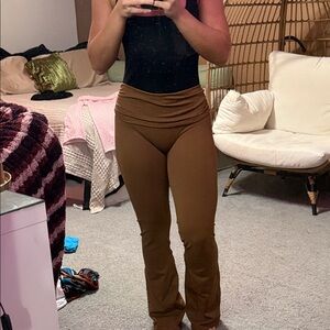 OQQ Brown Women's Pants